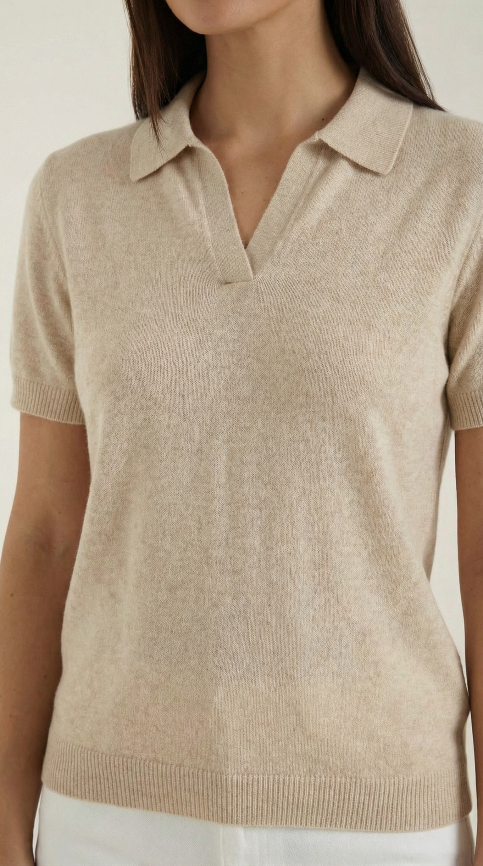 Rita | Camiseta de Punto de Manga Corta