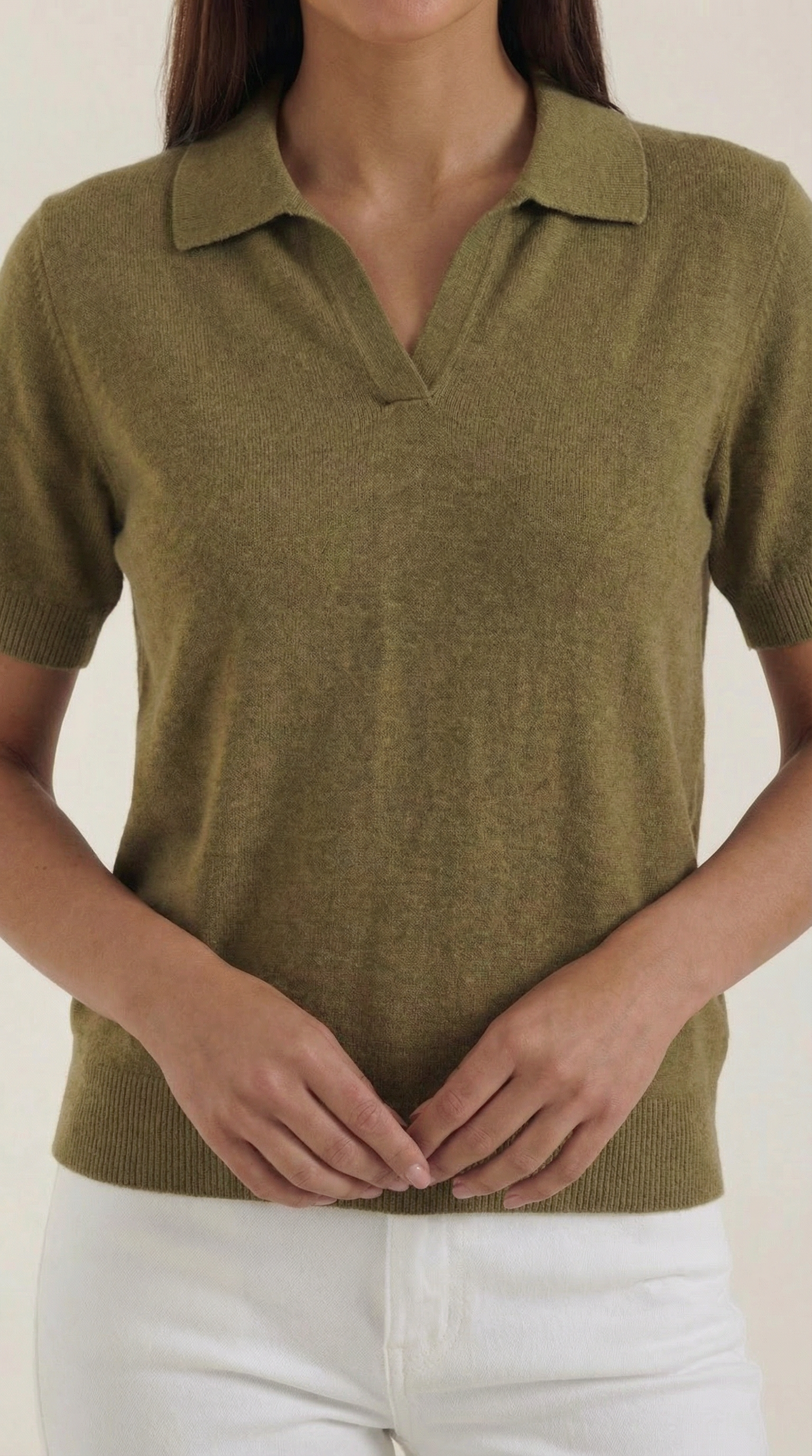 Rita | Camiseta de Punto de Manga Corta