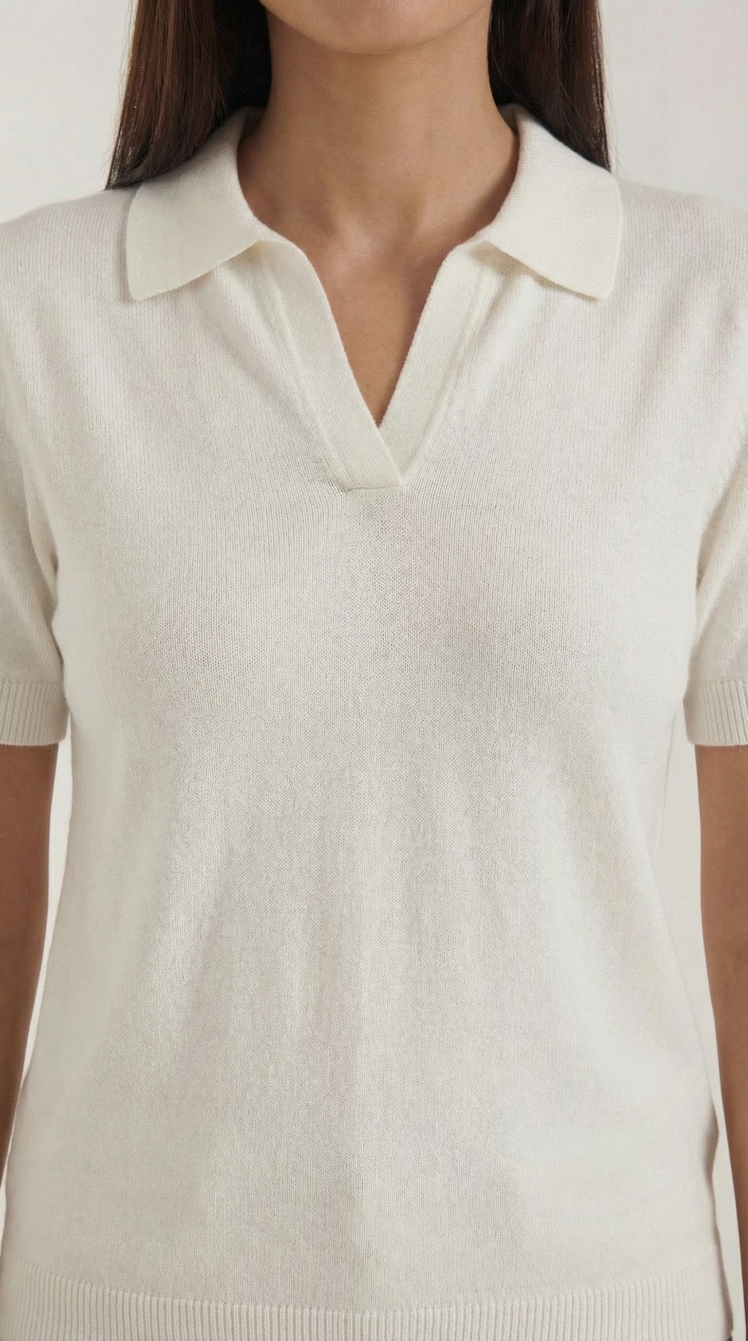 Rita | Camiseta de Punto de Manga Corta