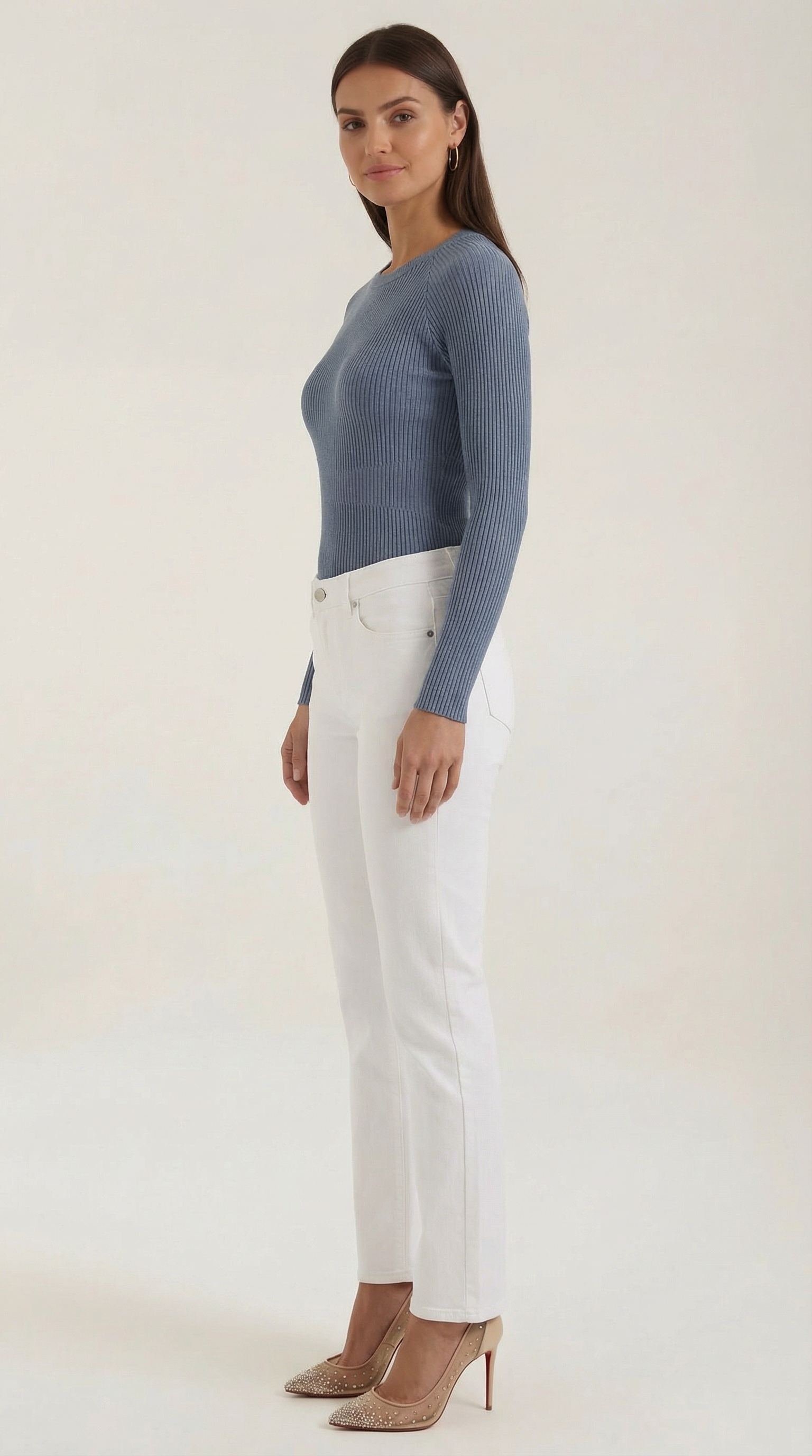 Samantha | Blusa Rizada de Manga Larga