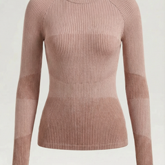 Samantha | Blusa Rizada de Manga Larga