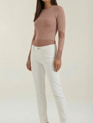 Samantha | Blusa Rizada de Manga Larga