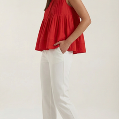 Tess | Top Péplum con Pliegues