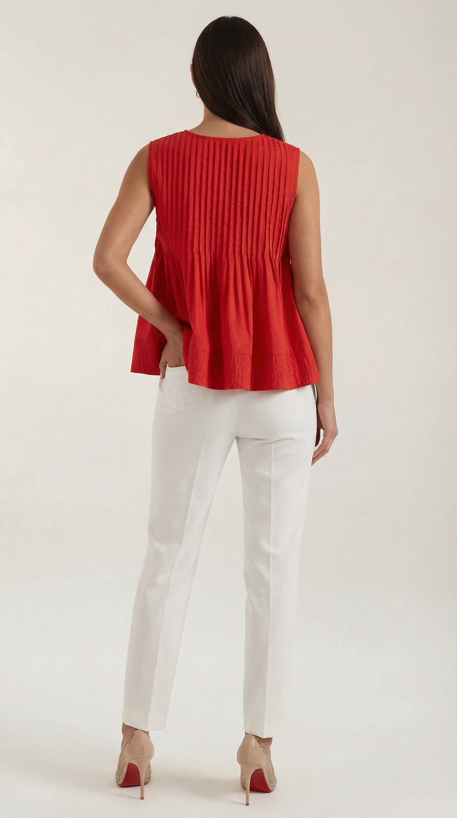 Tess | Top Péplum con Pliegues