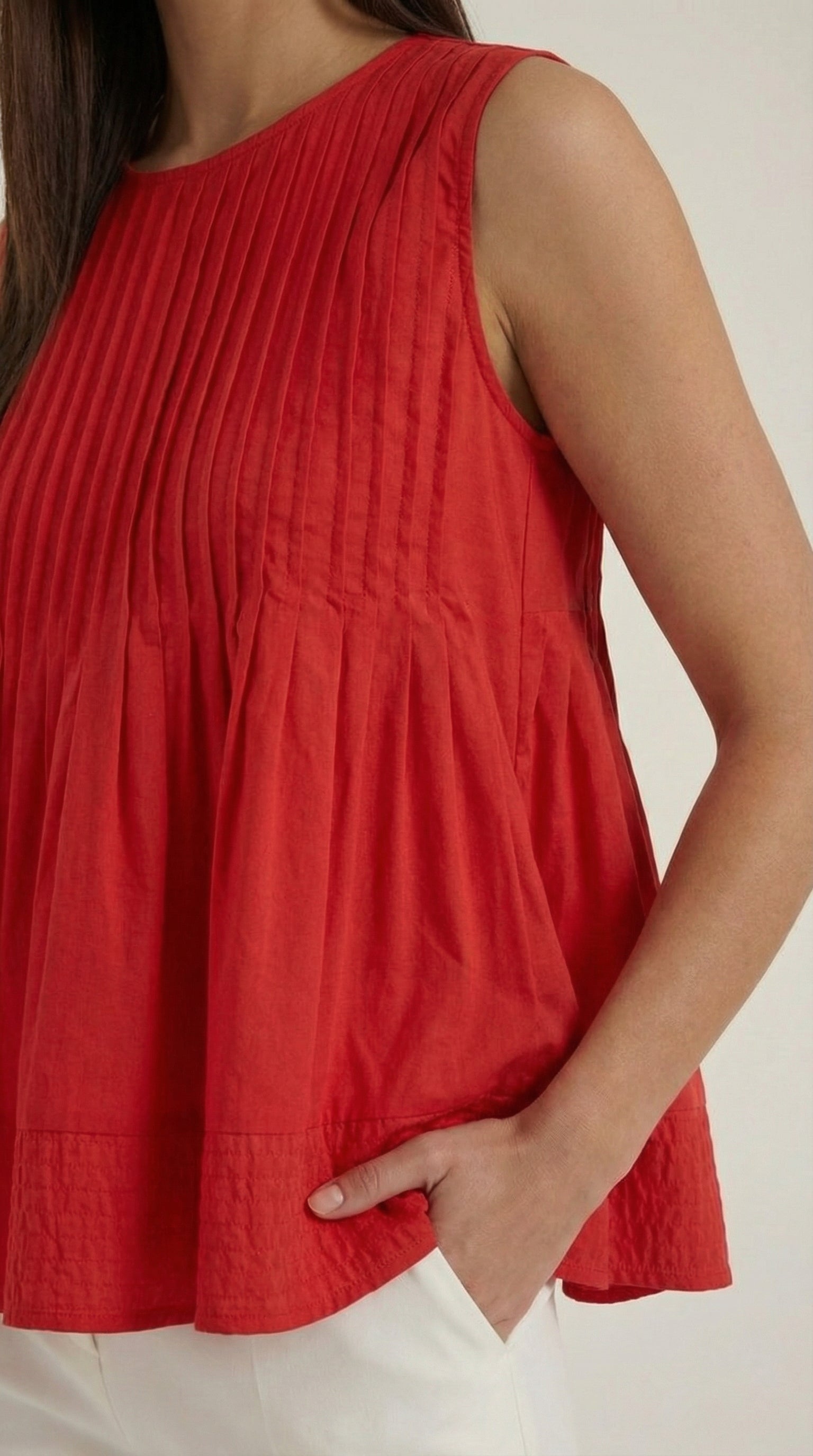 Tess | Top Péplum con Pliegues