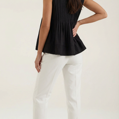 Tess | Top Péplum con Pliegues