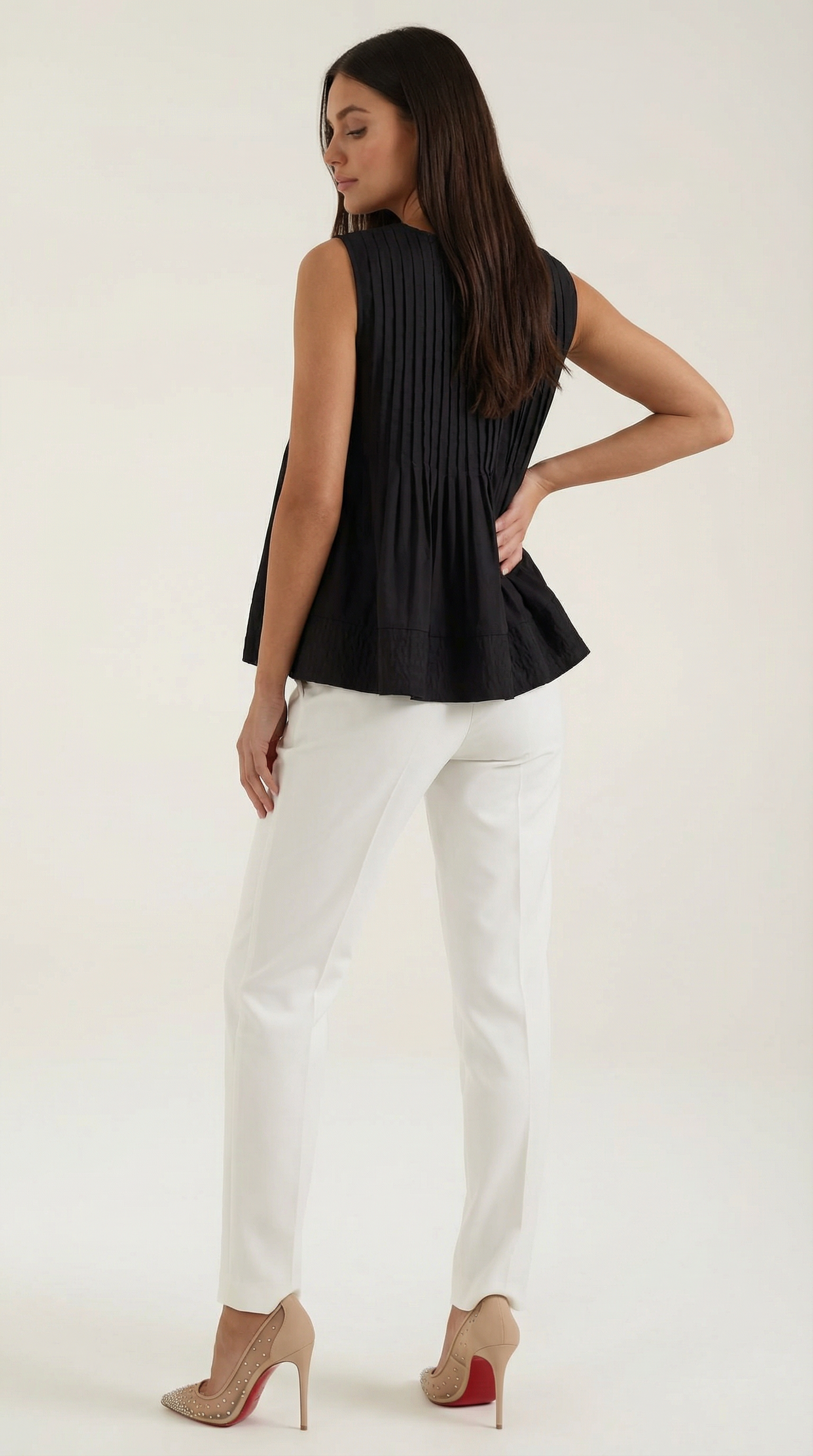 Tess | Top Péplum con Pliegues
