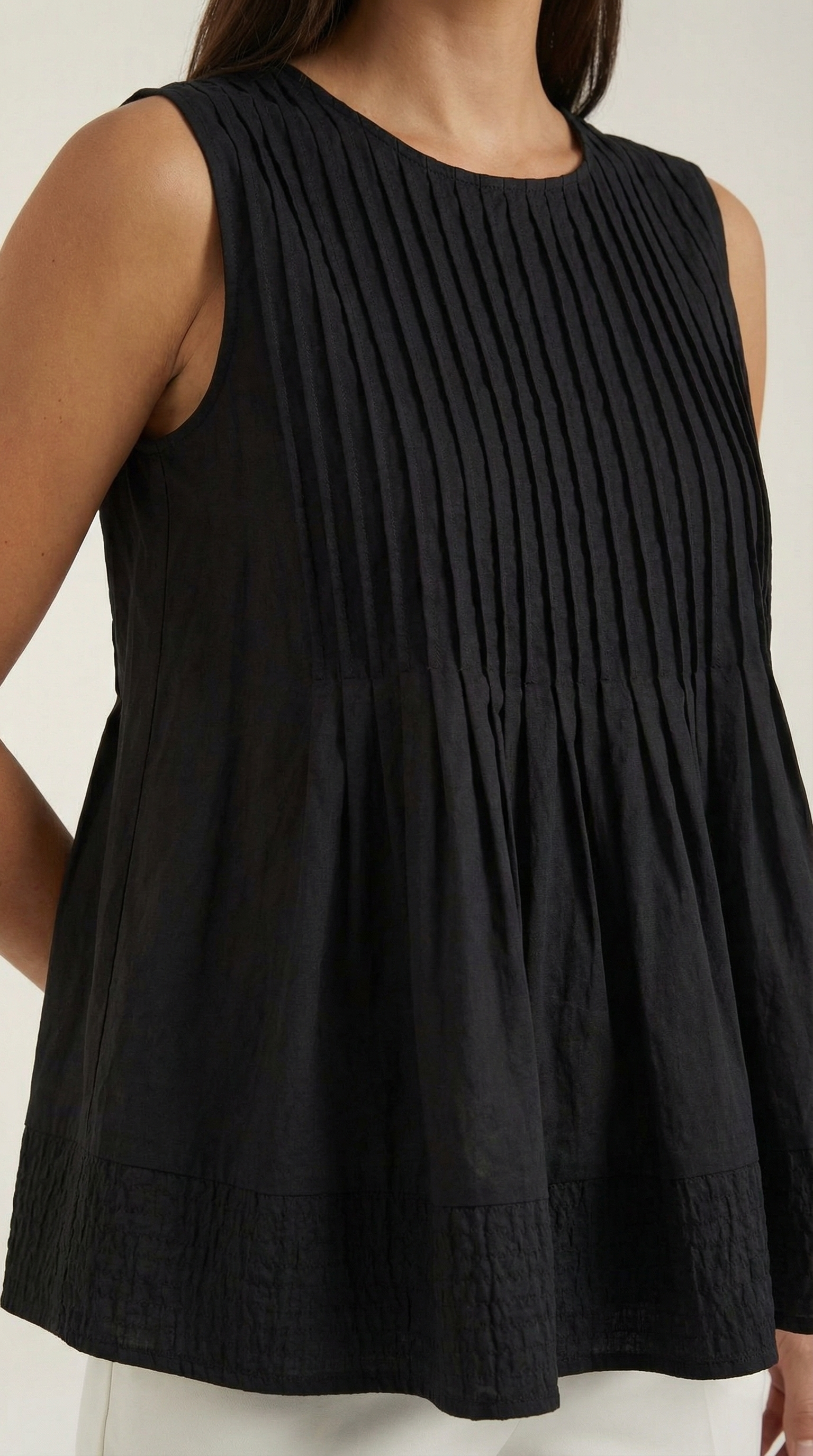 Tess | Top Péplum con Pliegues