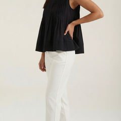 Tess | Top Péplum con Pliegues