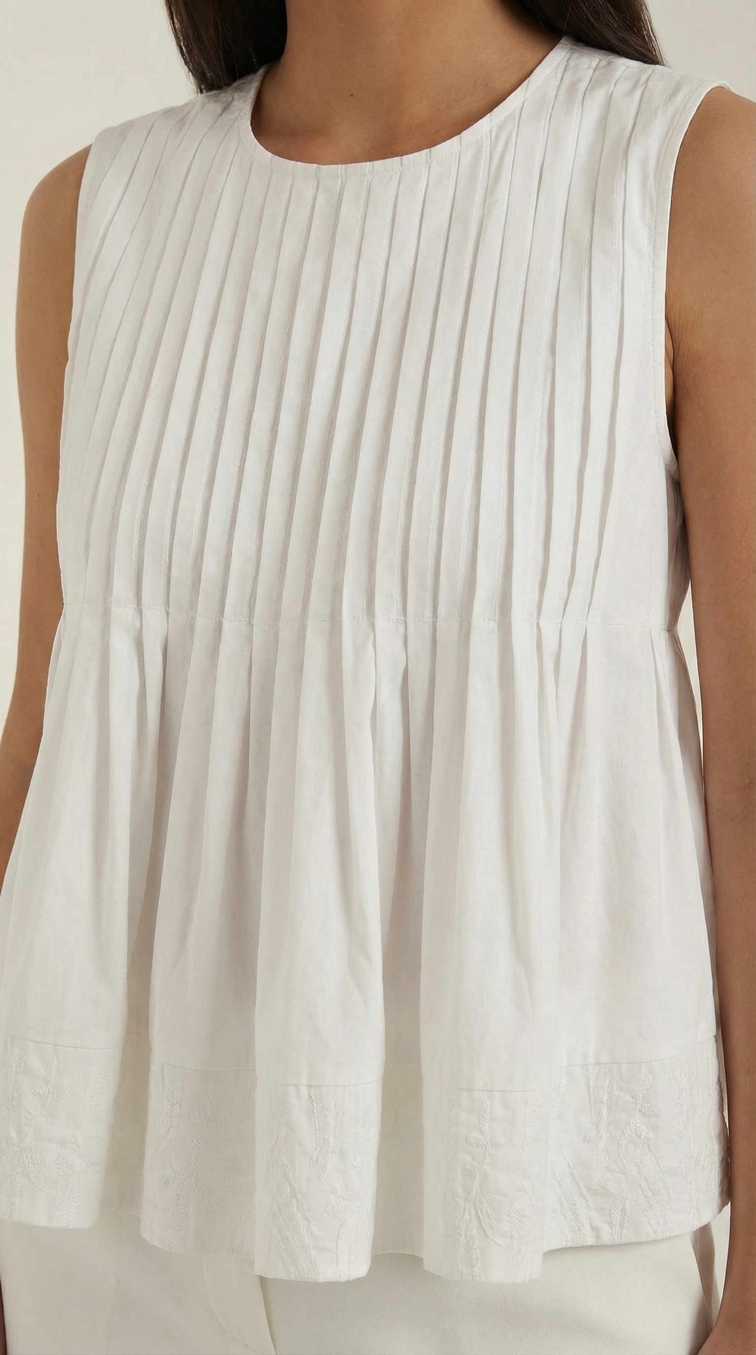 Tess | Top Péplum con Pliegues