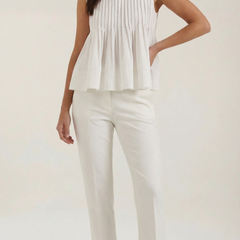 Tess | Top Péplum con Pliegues