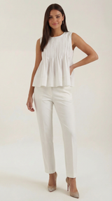 Tess | Top péplum con pliegues