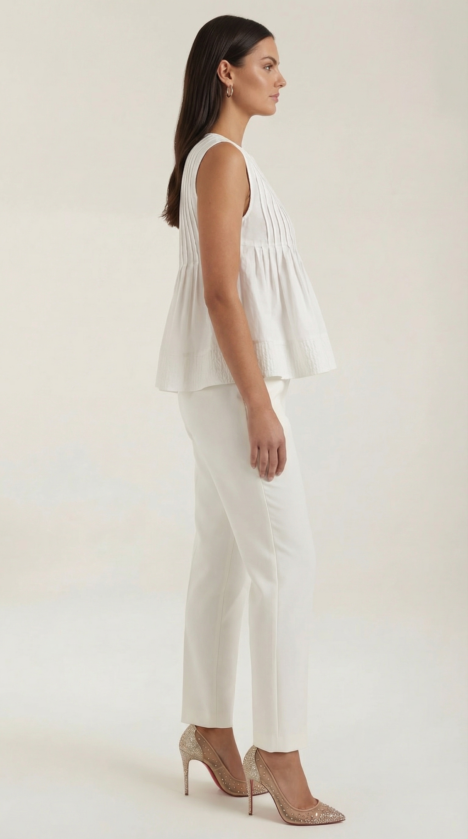 Tess | Top Péplum con Pliegues