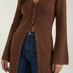 Valerie | Cárdigan Maxi con Escote en V