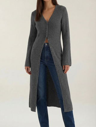 Valerie | Cárdigan Maxi con Escote en V