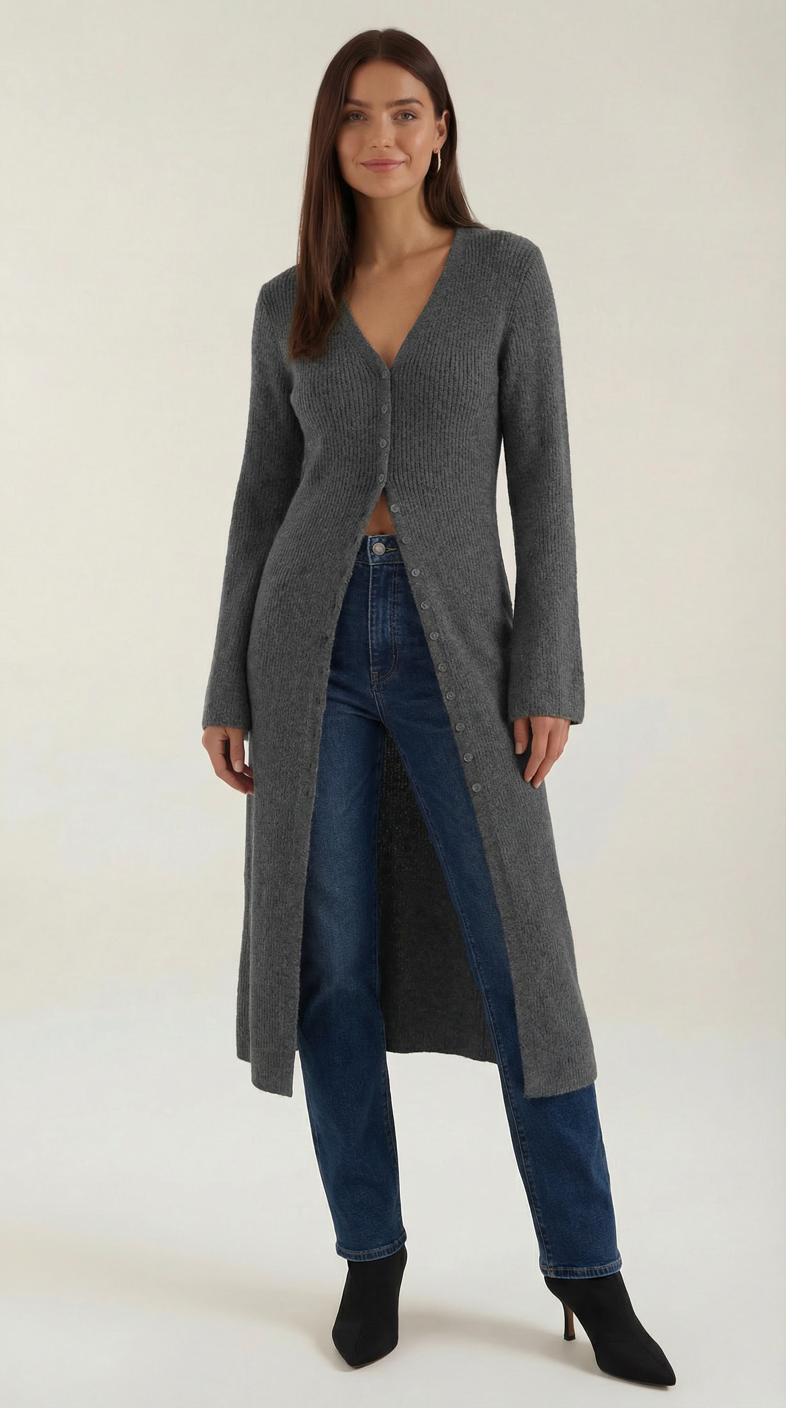 Valerie | Cárdigan Maxi con Escote en V