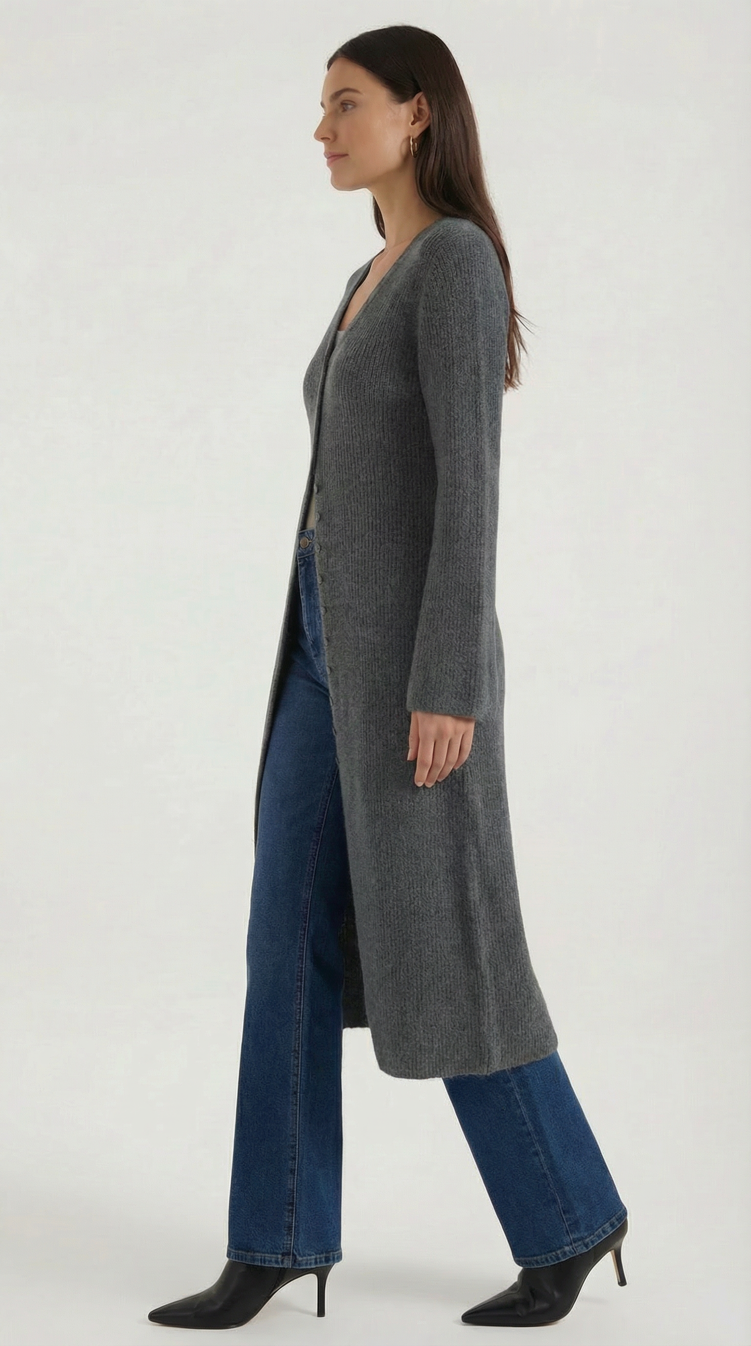 Valerie | Cárdigan Maxi con Escote en V