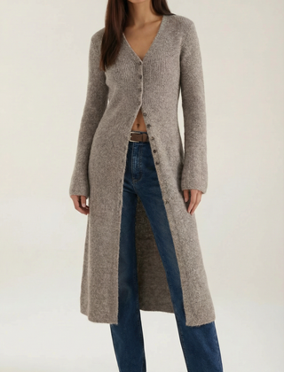 Valerie | Cárdigan Maxi con Escote en V