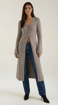 Valerie | Cárdigan maxi con escote en V