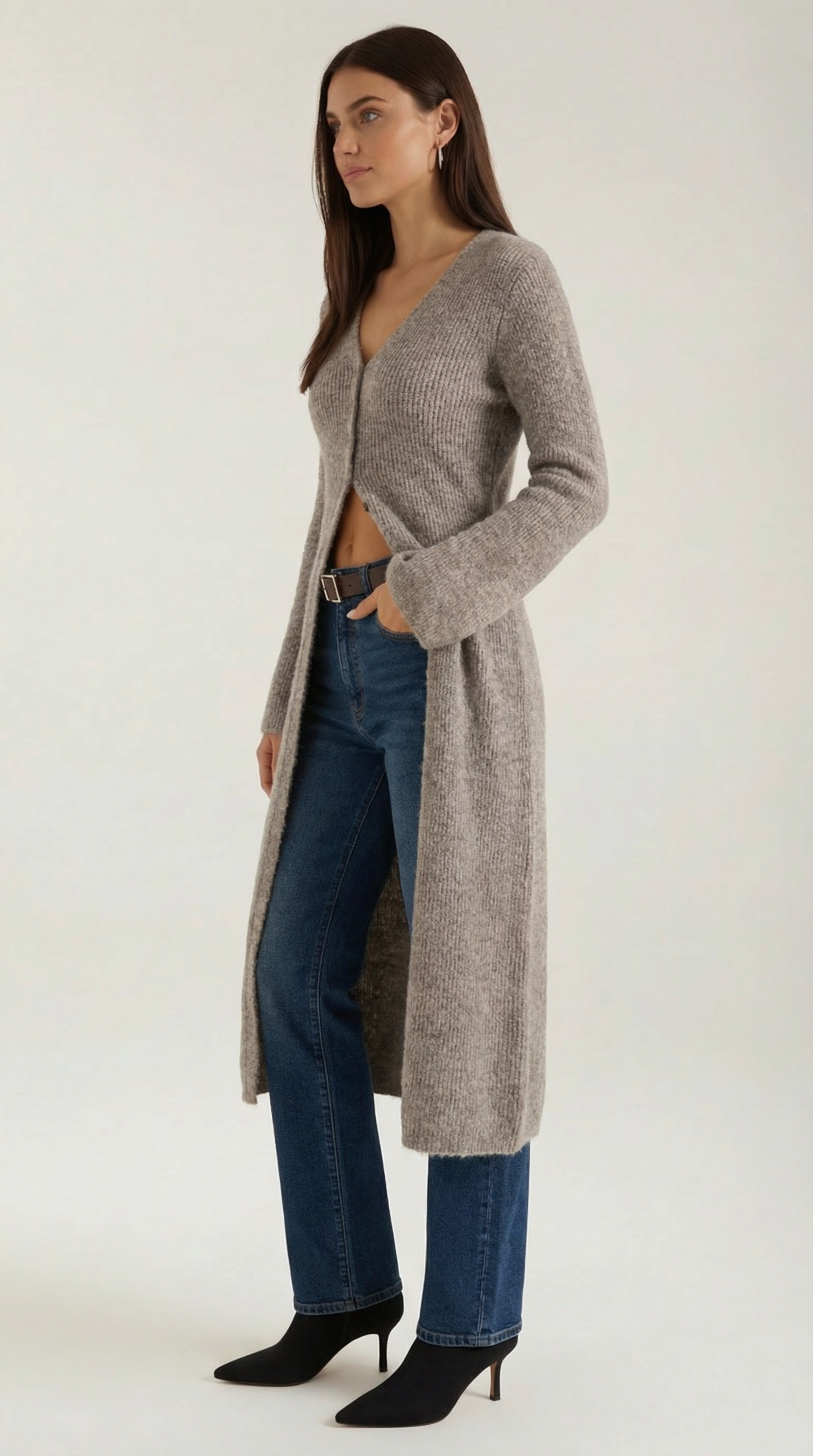 Valerie | Cárdigan Maxi con Escote en V