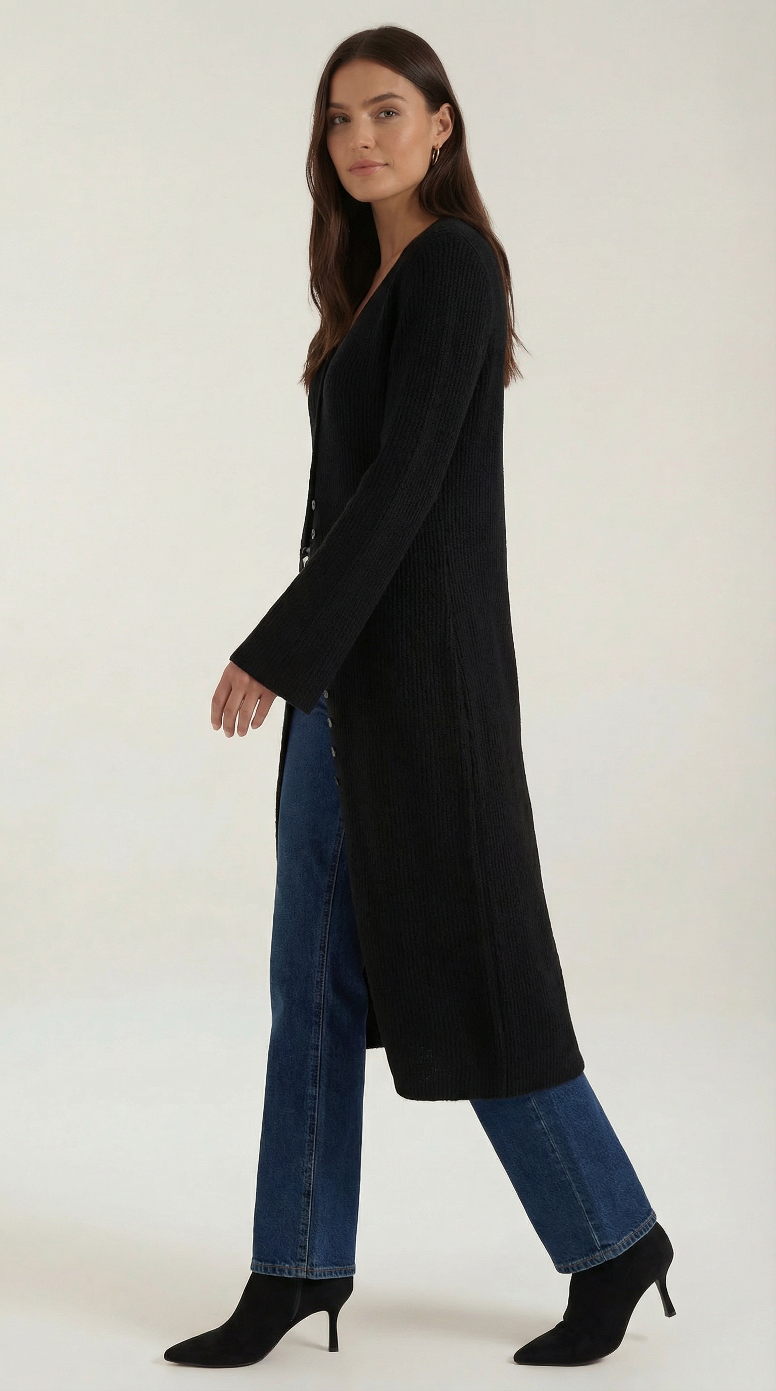 Valerie | Cárdigan Maxi con Escote en V