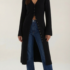 Valerie | Cárdigan Maxi con Escote en V