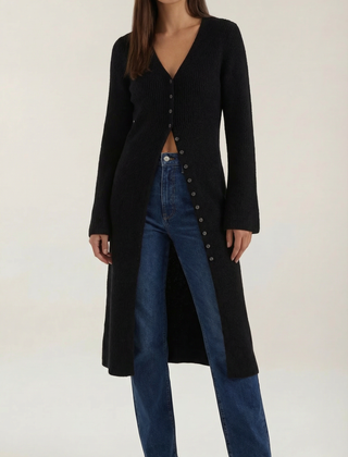 Valerie | Cárdigan Maxi con Escote en V