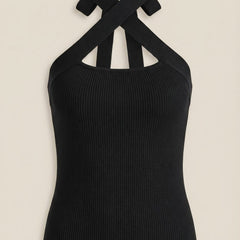 Brianna | Top Halter con Tirantes Cruzados