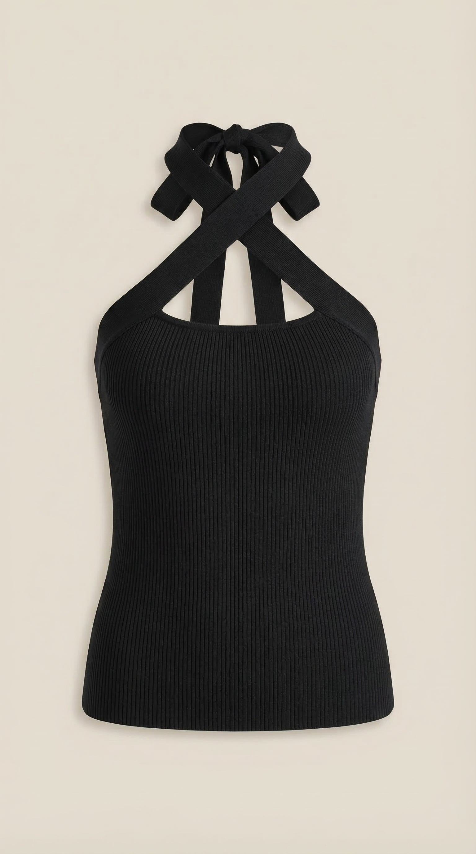 Brianna | Top Halter con Tirantes Cruzados