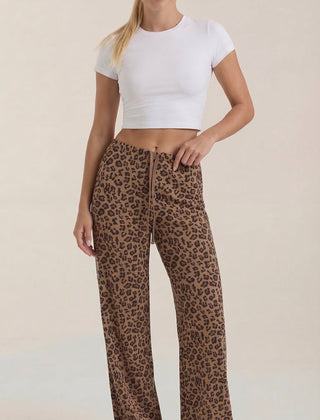 Cleo | Pantalón con Estampado de Leopardo