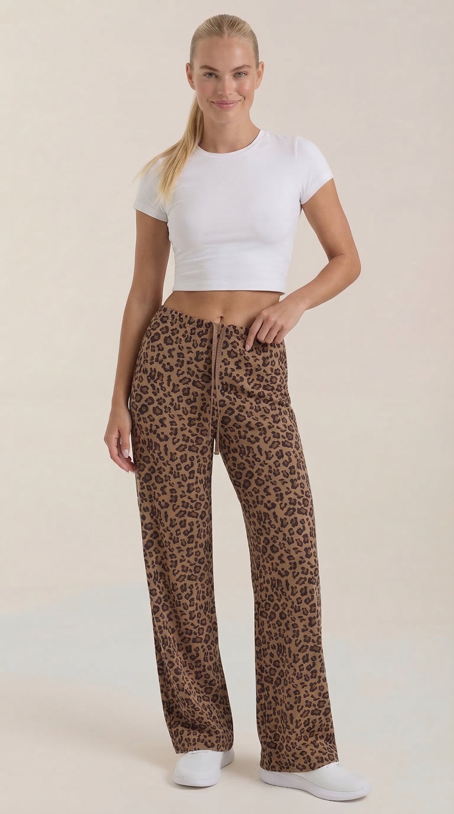 Cleo | Pantalón con Estampado de Leopardo