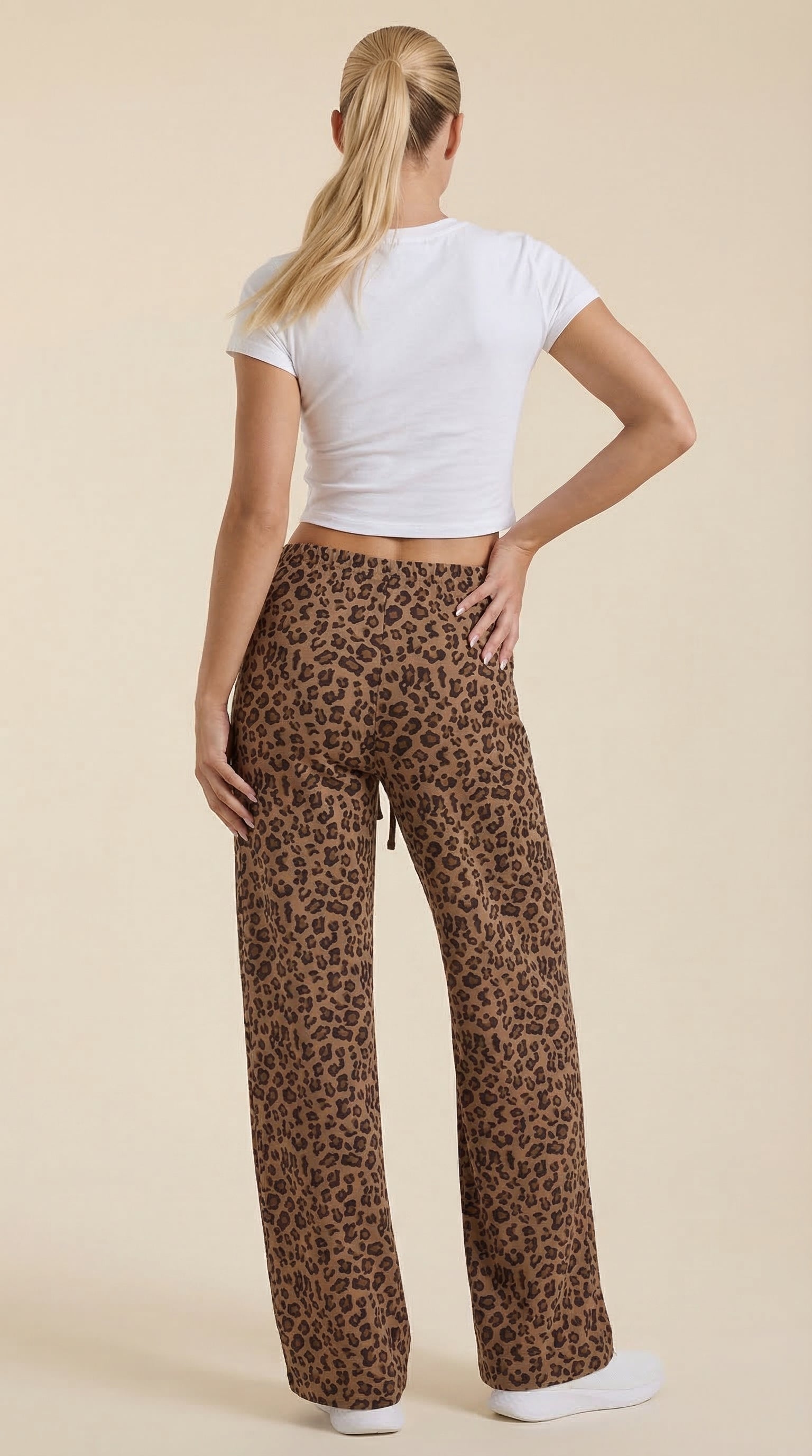 Cleo | Pantalón con Estampado de Leopardo