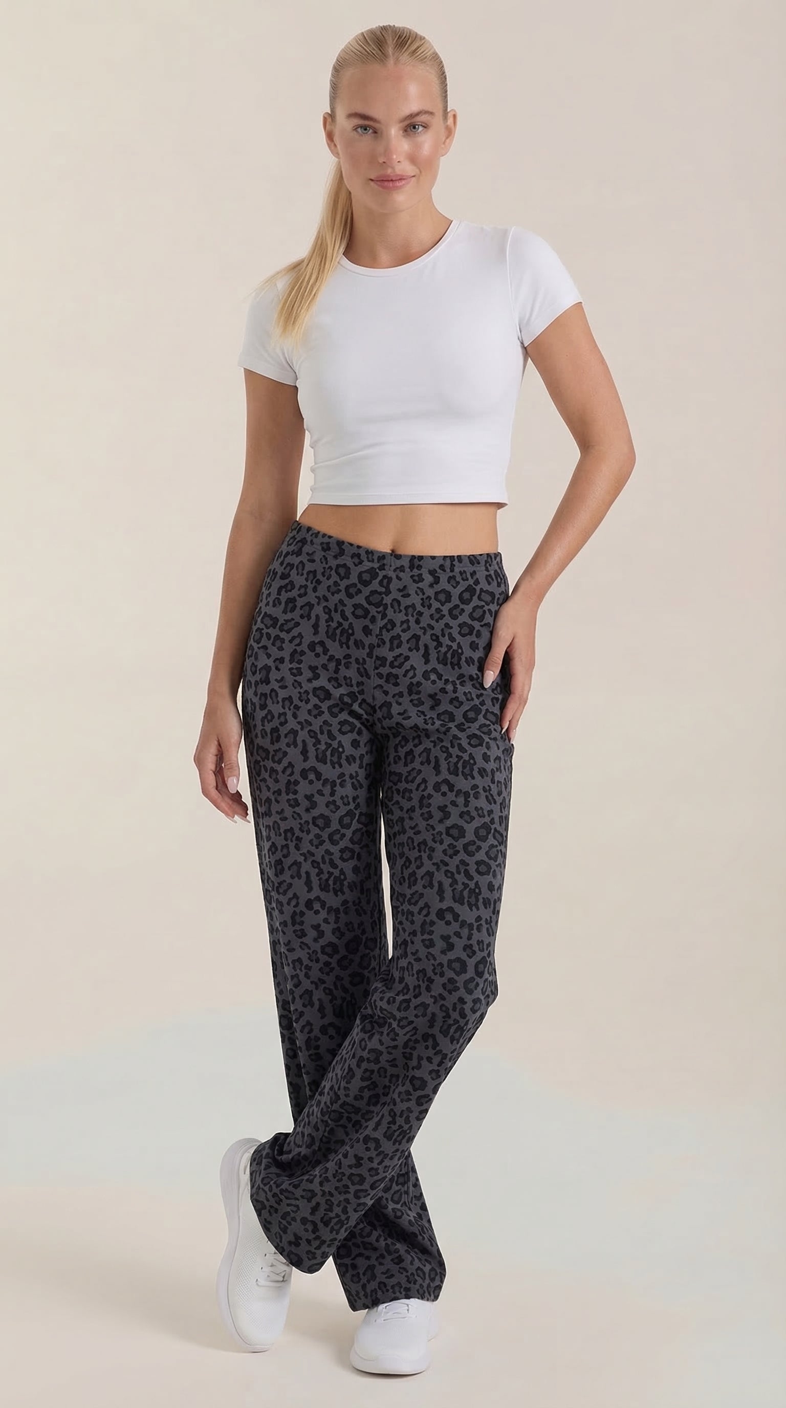Cleo | Pantalón con Estampado de Leopardo