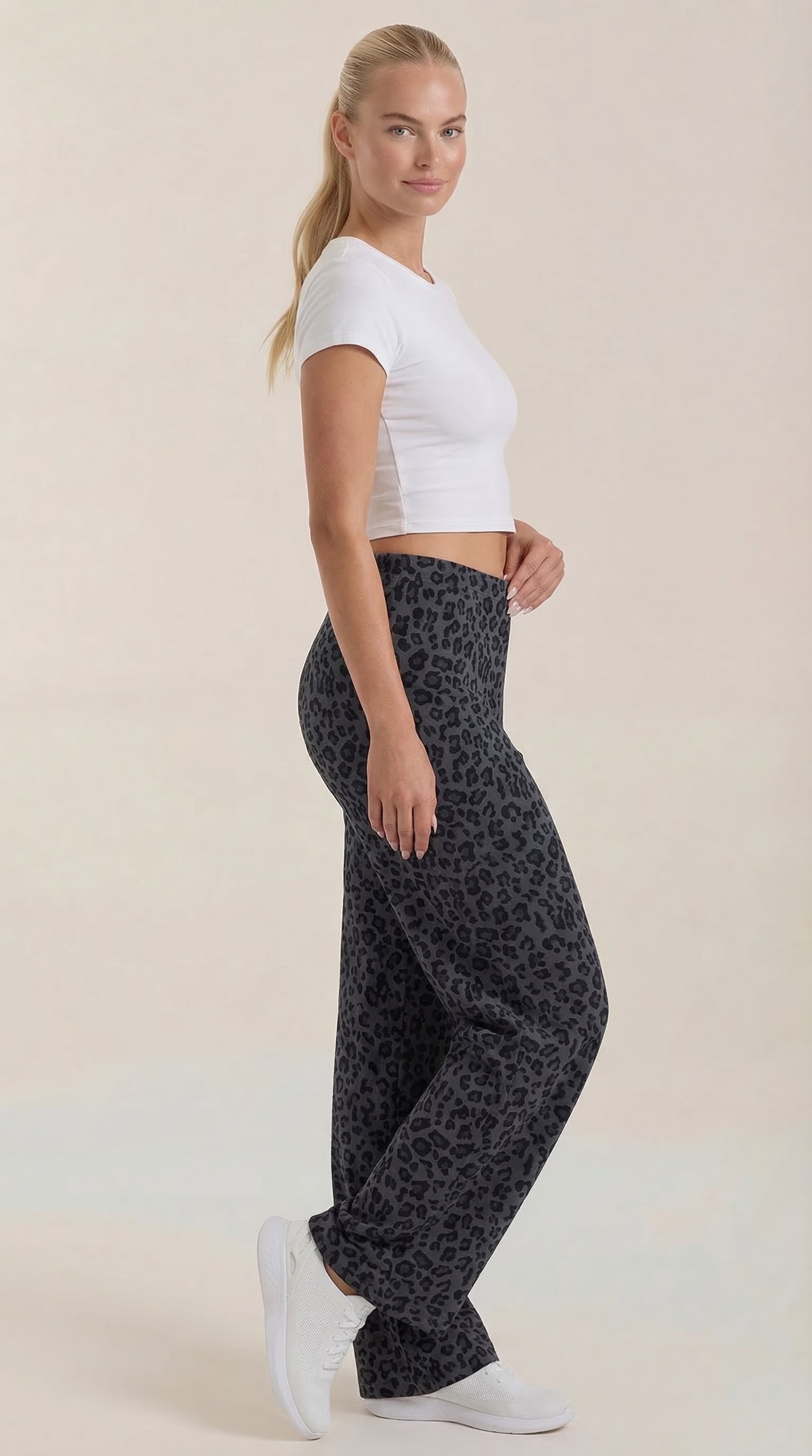 Cleo | Pantalón con Estampado de Leopardo