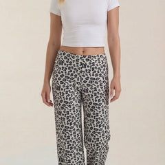 Cleo | Pantalón con Estampado de Leopardo