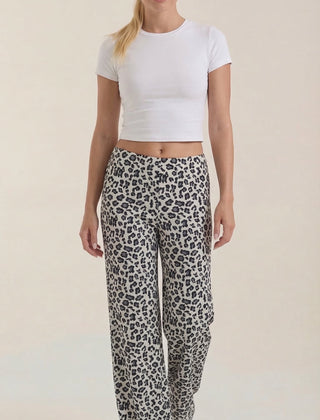 Cleo | Pantalón con Estampado de Leopardo