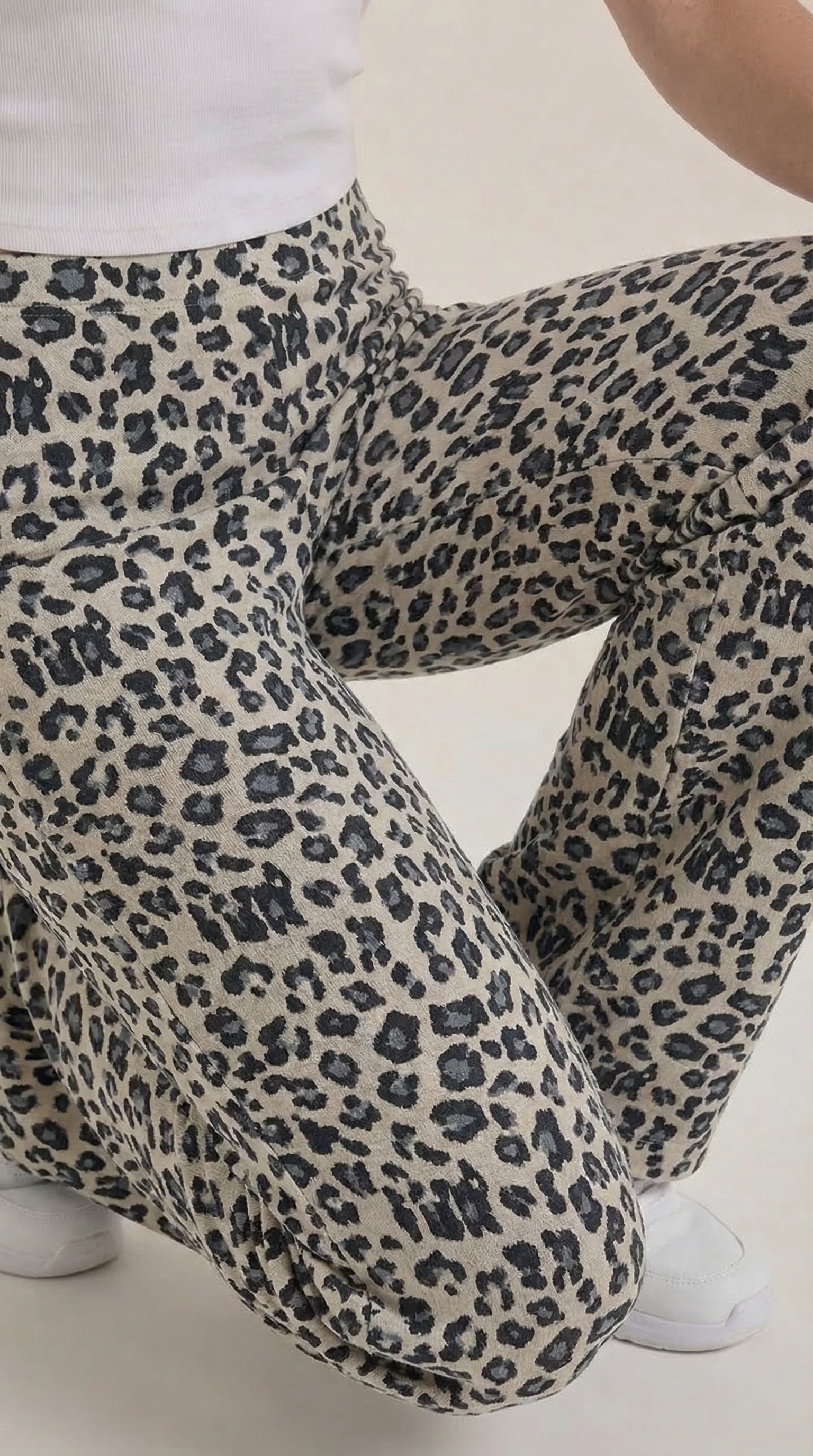 Cleo | Pantalón con Estampado de Leopardo