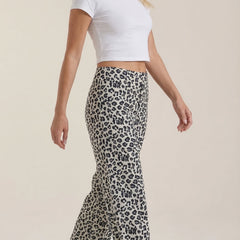Cleo | Pantalón con Estampado de Leopardo