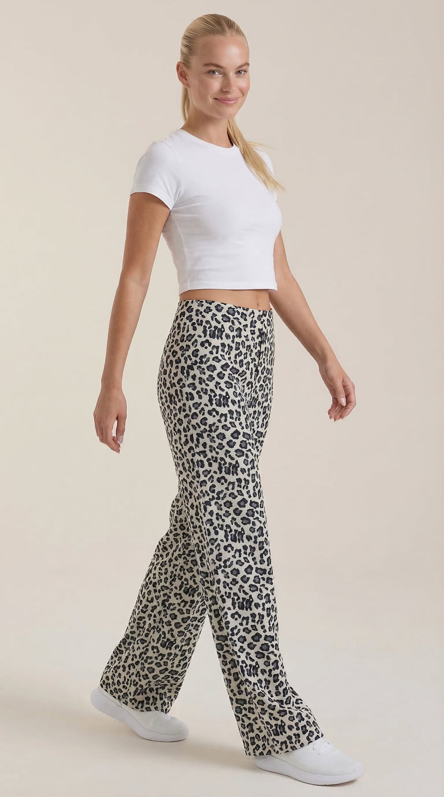 Cleo | Pantalón con Estampado de Leopardo