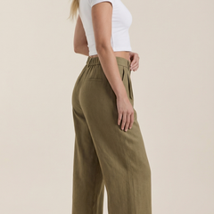 Courtney | Pantalón Plisado de Cintura Alta