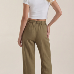 Courtney | Pantalón Plisado de Cintura Alta