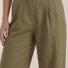 Courtney | Pantalón Plisado de Cintura Alta