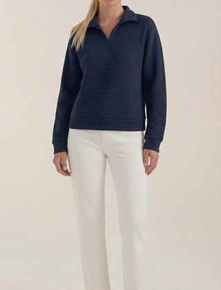 Melinda | Suéter Polo con Media Cremallera