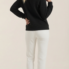 Melinda | Suéter Polo con Media Cremallera