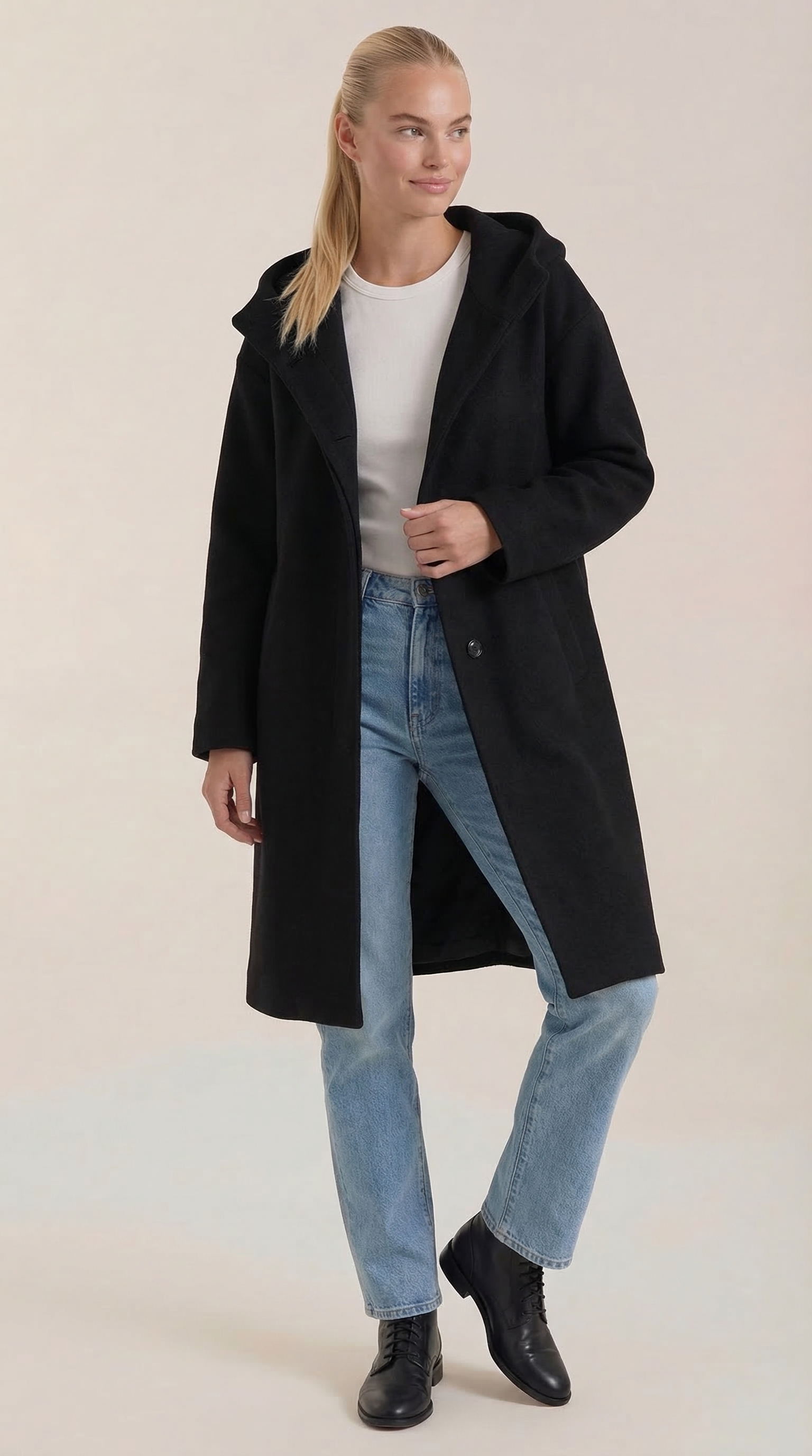Meredith | Abrigo Largo con Capucha