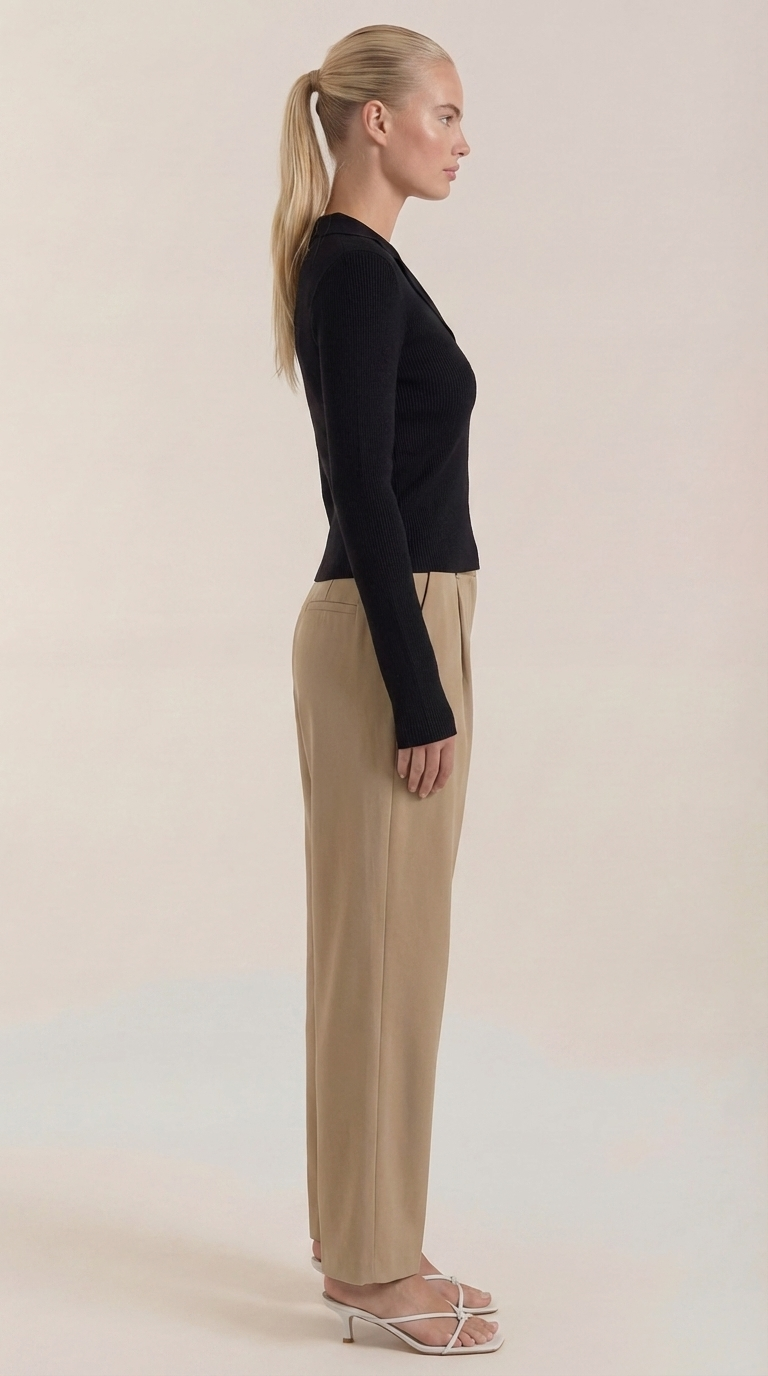 Carlota | Suéter de Punto con Cuello Elegante