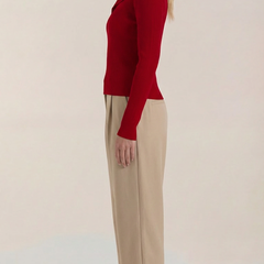 Carlota | Suéter de Punto con Cuello Elegante