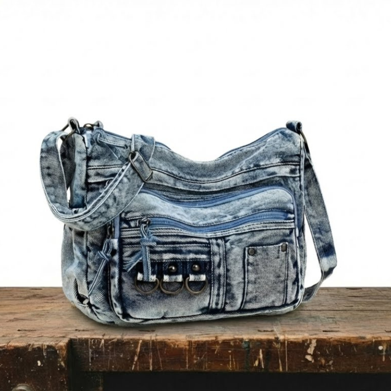 La brisa urbana de Jenna | Bolso de hombro vaquero