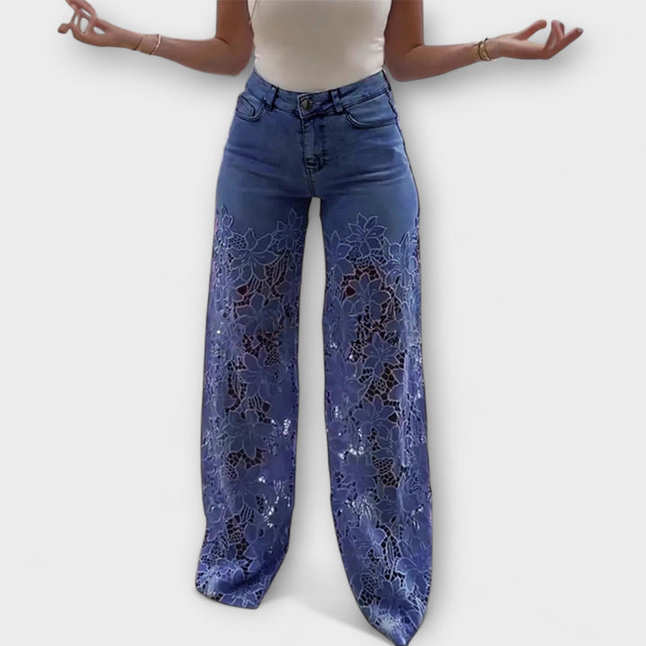 Jeans Trendy en Pizzo Patchwork