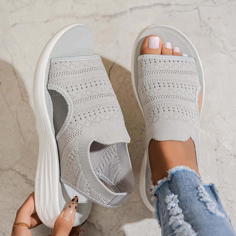Serena | Sandalias con Plataforma en Material Transpirable